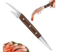 Linea di gamberetti multifunzionale Knifie di pesce, strumento di develizione dei gamberi, rimozione della di pesce, stabilità della presa, funzionalità di doppia estremità, 25,7 cm per cucina d