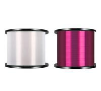 Linea Di Pesca In Nylon Monofilamento Da 1000M 2 Pezzi Super Resistente Principale Invisibile Accessori For La In Acqua Salata per Pescatori di Mare(White Red,0.205mm-1.5)