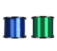 Linea Di Pesca In Nylon Monofilamento Da 1000M 2 Pezzi Super Resistente Principale Invisibile Accessori For La In Acqua Salata Per pesca(Blue Green,0.430mm-7.0)