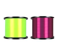 Linea Di Pesca In Nylon Monofilamento Da 1000M 2 Pezzi Super Resistente Principale Invisibile Accessori For La In Acqua Salata(Yellow Red,0.185mm-1.2)