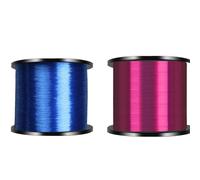 Linea Di Pesca In Nylon Monofilamento Da 1000M 2 Pezzi Super Resistente Principale Invisibile Accessori For La In Acqua Salata(Blue Red,0.165mm-1.0)