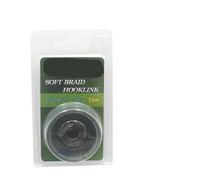 Linea di pesca intrecciata, Lenza da pesca 50m Lenza da pesca alla carpa verde Soft Link Lenza trecciata non rivestita for carpa(25LB)