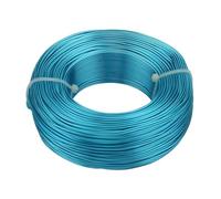 linea di processo di alluminio, Filo di alluminio artigianale multicolore 1-3 mm 1 rotolo for la creazione di gioielli fai da te(Lake Blue)