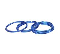 linea di processo di alluminio, Filo di alluminio for gioielli e floristica, 1,0-3,0 mm, multicolore, rotolo da 5 m, for la creazione di gioielli fai da te(Dark Blue,1.00mm)