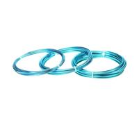 linea di processo di alluminio, Filo di alluminio for gioielli e floristica, 1,0-3,0 mm, multicolore, rotolo da 5 m, for la creazione di gioielli fai da te(Sky Blue,1.5mm)