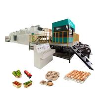Linea di produzione automatica di vassoi per uova di carta - Macchina per la produzione di vassoi per uova ad alta velocità per uso commerciale, cartoni per uova, vassoi per torte e alimenti