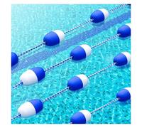 Linea Di Separazione Di Sicurezza For Piscina Galleggiante Con 2 Ganci, Corda Di Separazione Di Sicurezza For Piscina Da 3,3 A 60 Piedi E Kit Galleggiante For Piscine Interne Ed Esterne Con Profondità