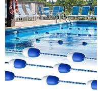 Linea di sicurezza per corsia di nuoto con divisorio galleggiante per piscina da 3,3-60 piedi, corda di sicurezza anti-onda per piscina, linea di sicurezza galleggiante per piscina interrata(3m/10ft)