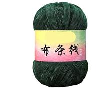 Linea di tessuti in seta Flash Gold e Argento da 100 g for progetti tessuti a mano fai da te - Filato versatile for borse a vento, ganci e scarpe(814darkgreen)