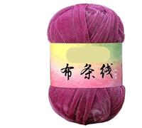 Linea di tessuti in seta Flash Gold e Argento da 100 g for progetti tessuti a mano fai da te - Filato versatile for borse a vento, ganci e scarpe(801rosered)