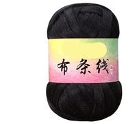 Linea di tessuti in seta Flash Gold e Argento da 100 g for progetti tessuti a mano fai da te - Filato versatile for borse a vento, ganci e scarpe(831inkblack)