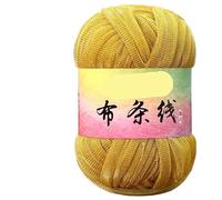 Linea di tessuti in seta Flash Gold e Argento da 100 g for progetti tessuti a mano fai da te - Filato versatile for borse a vento, ganci e scarpe(803turmeric)