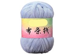 Linea di tessuti in seta Flash Gold e Argento da 100 g for progetti tessuti a mano fai da te - Filato versatile for borse a vento, ganci e scarpe(822milkblue)