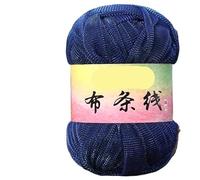 Linea di tessuti in seta Flash Gold e Argento da 100 g for progetti tessuti a mano fai da te - Filato versatile for borse a vento, ganci e scarpe(832ElectricBlue)