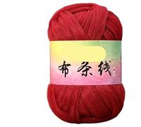 Linea di tessuti in seta Flash Gold e Argento da 100 g for progetti tessuti a mano fai da te - Filato versatile for borse a vento, ganci e scarpe(827brightred)