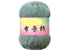 Linea di tessuti in seta Flash Gold e Argento da 100 g for progetti tessuti a mano fai da te - Filato versatile for borse a vento, ganci e scarpe(829FairyGreen)