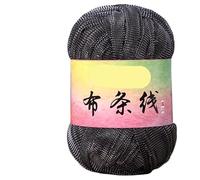 Linea di tessuti in seta Flash Gold e Argento da 100 g for progetti tessuti a mano fai da te - Filato versatile for borse a vento, ganci e scarpe(840carbonash)