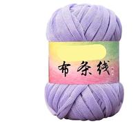 Linea di tessuti in seta Flash Gold e Argento da 100 g for progetti tessuti a mano fai da te - Filato versatile for borse a vento, ganci e scarpe(806lightpurple)