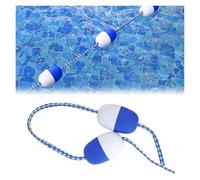 Linea divisoria di Sicurezza per Piscina, Linea Galleggiante di Sicurezza per Piscina ad Alta visibilità - Divisorio di corsia in Nylon Resistente con 2 Ganci in Acciaio Inossidabile - Corda