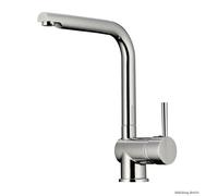 Linea Drive 2, Miscelatore Monocomando Color Acciaio, Alta Pressione