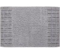 Linea Due Chess Tappeto per Il Bagno, Cotone, Argento, 60 x 90 cm