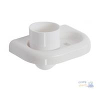 LINEA ECO PORTA SPAZZOLINI BIANCO cm 16x11x2,5