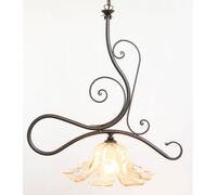 LINEA EMOZIONI CRUCCOLINI LAMPADARIO in ferro battuto e vetro soffiato 1 luce