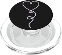 Linea estetica minimalista con palloncino a forma di cuore PopSockets PopGrip per MagSafe