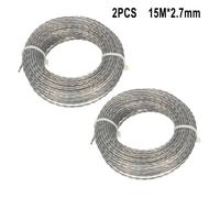 Linea Falciatura Nylon Professionale 2 Rotoli da 15M Ciascuno per un Controllo E