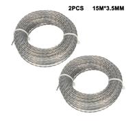 Linea Falciatura Nylon Professionale 2 Rotoli da 15M Ciascuno per un Controllo E