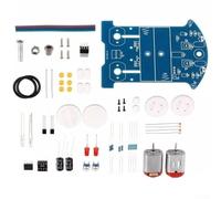 Linea Following Robot DIY Kit per Educational Saldatura Pratica, Auto Tracking Progetto con LM393 Tensione Comparatore, Alimentazione 3V,