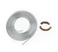 Linea Freno Zincato Argento Con 16pz Raccordi Assortimento Attrezzature