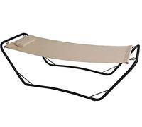 Amaca Con Supporto Java In Acciaio 210x80x65cm Beige
