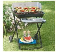 Barbecue Carbonella Acciaio Pieghevole Grigliate Carne Giardino Esterno Terrazzo