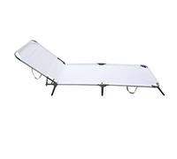 Linea Garden Friend L1548015, Lettino Pieghevole Maiorca, Bianco