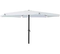 GARDEN FRIEND - OMBRELLONE Ø 3 X 2,4 H MT. TONDO CON MANOVELLA BIANCO O850003