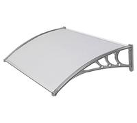 Tettoia 130x100 Modulare in Policarbonato Compatto Satinato Copertura Pensilina