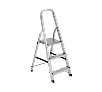 Garden Friend Scala Everest 3 gradini alluminio Per uso domestico e bricolage Portata max 150 kg Grigio - grigio metallo S1405103