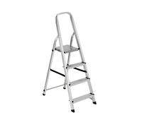Garden Friend Scala Everest 4 gradini alluminio Per uso domestico e bricolage Portata max 150 kg Grigio grey