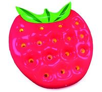 Linea Garden Friend Strawberry Materassino Gonfiabile, Verde/Rosso, 146x143x5 cm