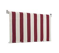 Linea Garden Friend T1372025/E Tenda da Sole a Caduta, Riga Bordeaux, 150x8x250 cm