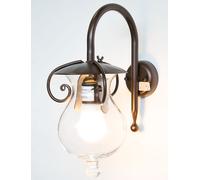 LINEA GOCCIA CRUCCOLINI APPLIQUE in ferro battuto e vetro soffiato 1 luce