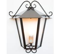 LINEA HEIDI CRUCCOLINI APPLIQUE LANTERNA GRANDE in ferro battuto 1 luce