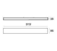 Linea Light Applique a LED Box W2 bi-emissione, L 91,9 cm, nero, 2700 K Linea Light