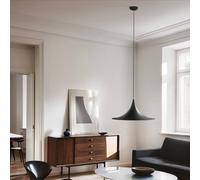 Linea Light Lampada a sospensione Morgana, nero/nichel, metallo, Ø 48 cm, E27 Linea Light