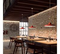 Linea Light Lampada LED a sospensione Miguel, rosso, alluminio, 2.700 K Linea Light