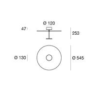 Linea Light Plafoniera LED Stilo_S, bianco, Ø 55 cm Linea Light