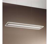 Linea Light Sospensione LED Antille, vetro rettangolare bianco 8936