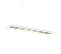 Linea Light Sospensione LED Antille, vetro, rettangolare, oro 8939
