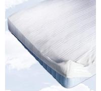 Linea Lindsana Coprimaterasso con Angoli in Puro Cotone 100% con Elastici (Misura Francese 140_X_200_cm)